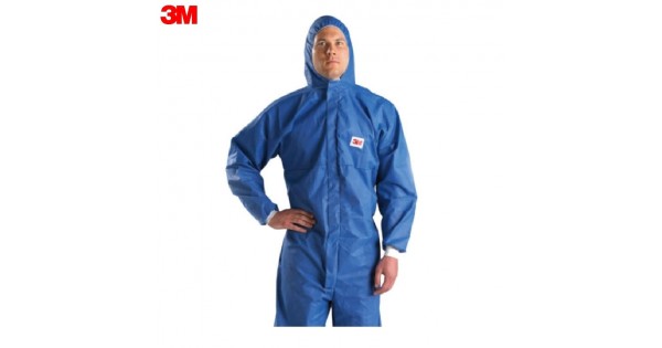3M 4532+ 蓝色带帽连体防护服（防化、喷漆、防尘）